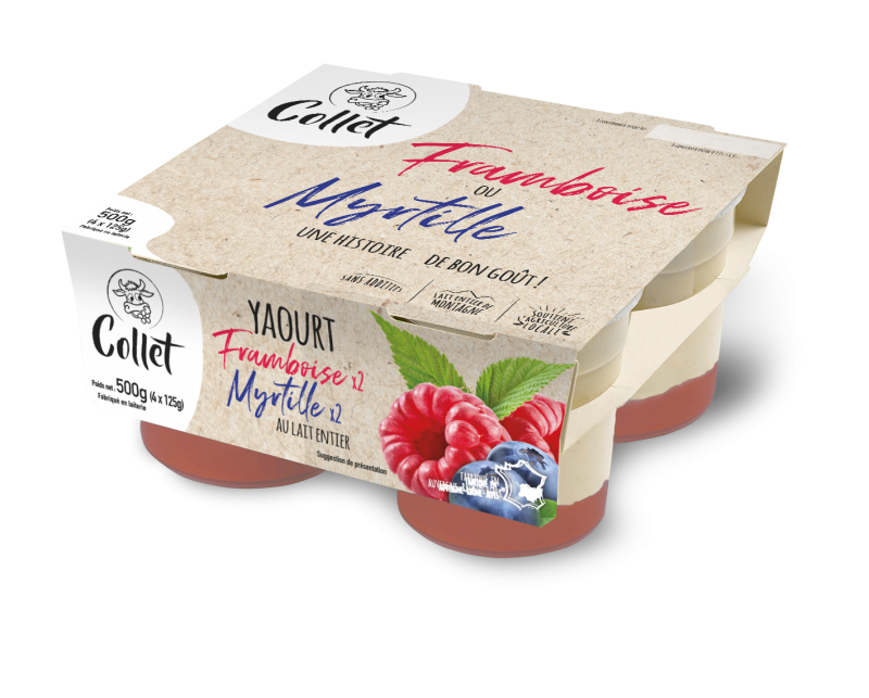 Collet - Myrtille framboise x4